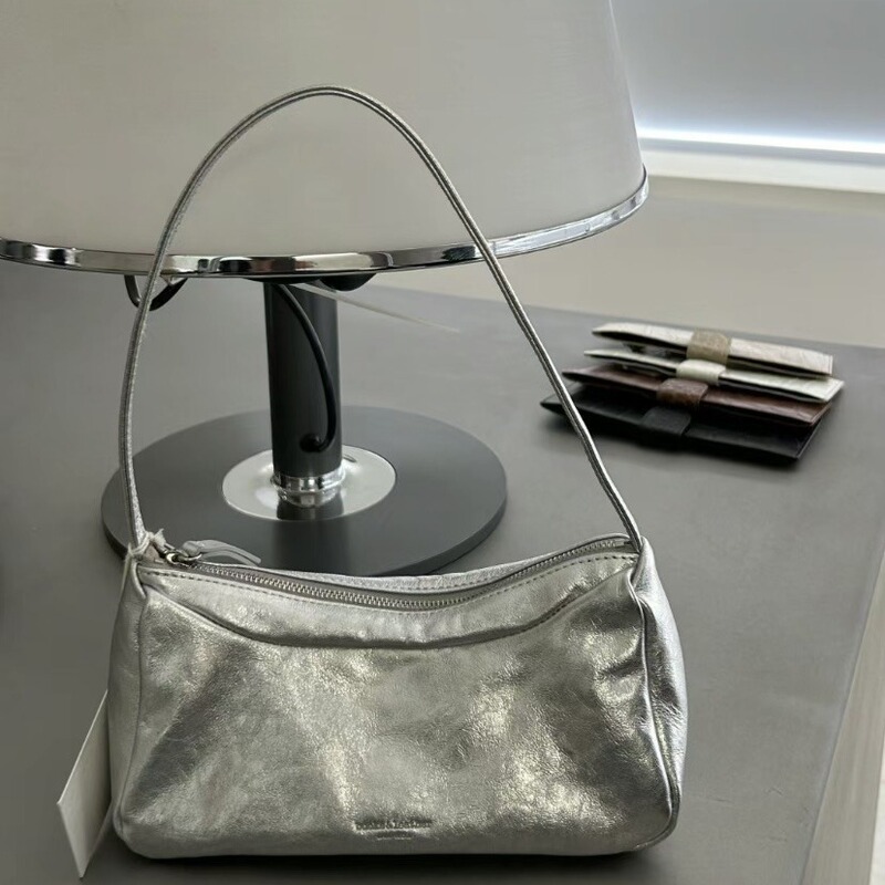 South Korea Dongdaemun bucksleather Handbag Solid Color Sheepskin Fashion All-match Simple Shoulder Bag Women's Bag