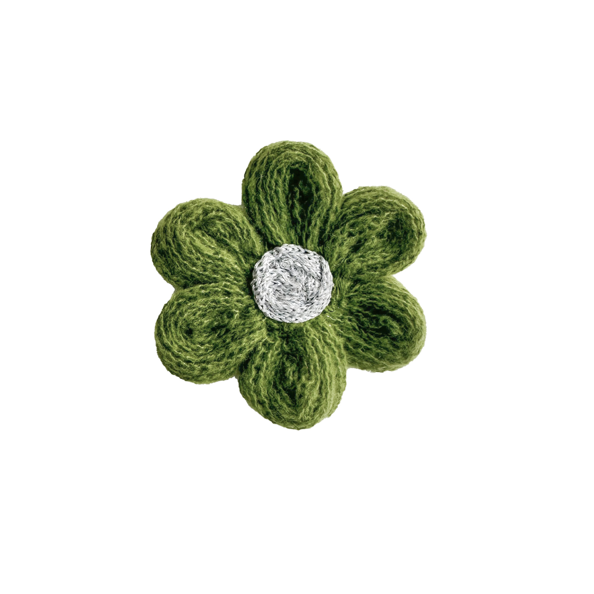 Flor de feltro de mano adorable ropa infantil accesorios flores suéter de invierno suéter de lana hecha a mano flores