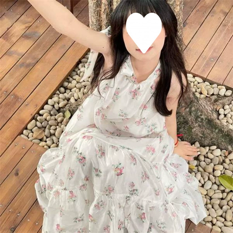 Платье с цветочным принтом во французском стиле для перерыва на чай, сладкое нишевое ощущение высокого класса, женское летнее длинное платье в чистом лесном стиле, модное в Instagram.