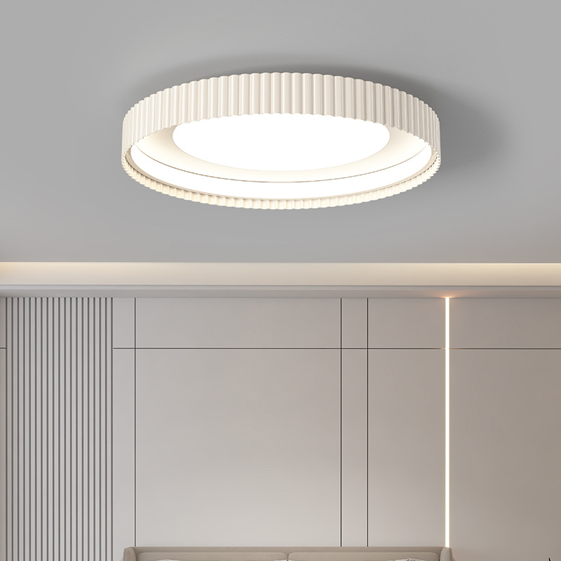 lámpara de techo del dormitorio 2026 nueva sensación de alto nivel de crema de protección de ojos lámpara principal y dormitorio simple lámpara de estudio moderna 255L