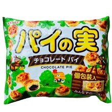 日本進口膨化食品  LOTTE樂天巧克力夾心泡芙兒童千層酥餅干零食