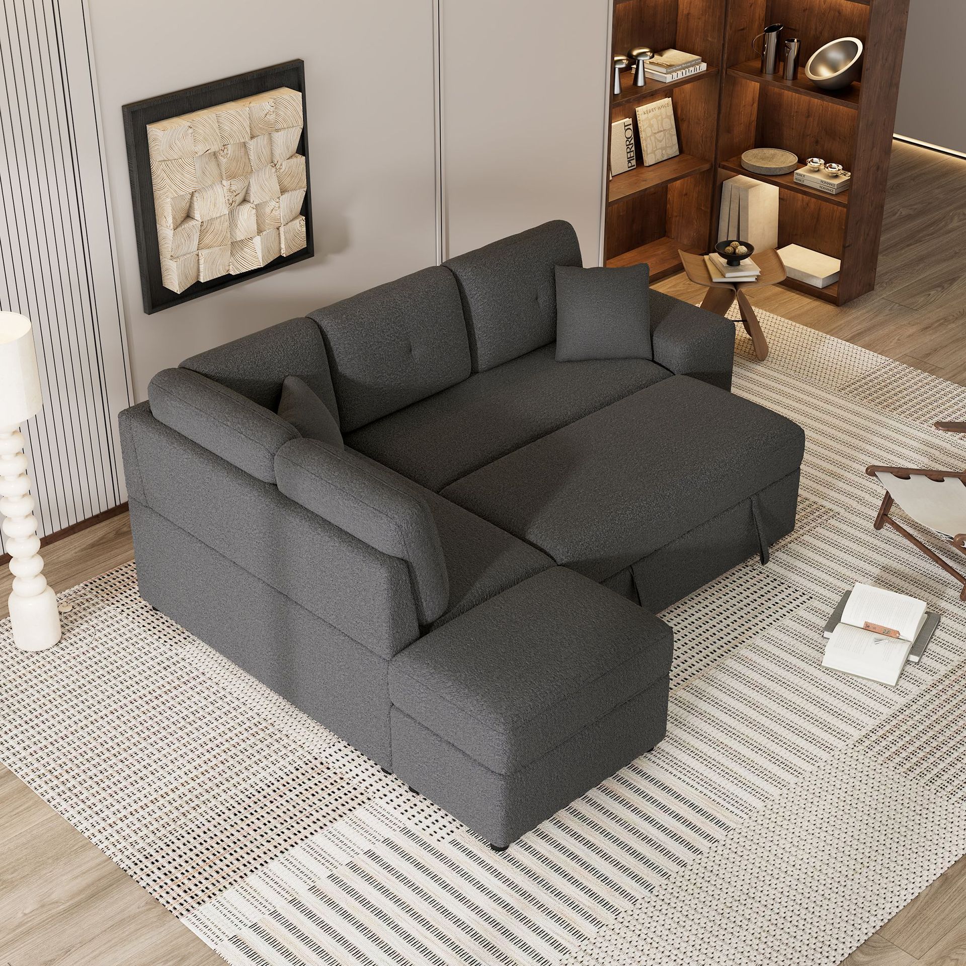 Sofá de estilo italiano minimalista y ligero de lujo estilo retrógrado, pequeño sofá de sala de estar nórdico