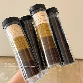 罐装女扎头发头绳高弹力耐用发绳黑色发圈皮套橡皮筋儿童发绳批货