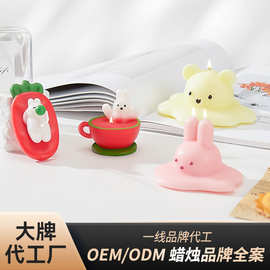 大牌代 工厂定 制潮玩ip公仔香薰蜡烛厂家中秋礼物蜡烛香氛造型