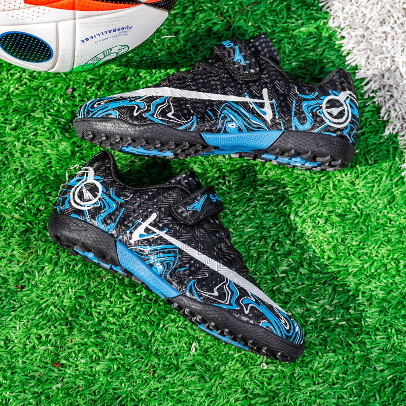 Zapatos de fútbol profesionales transfronterizos de la Copa del Mundo, zapatos de fútbol infantiles para niños y niñas, zapatos de entrenamiento transpirables al aire libre