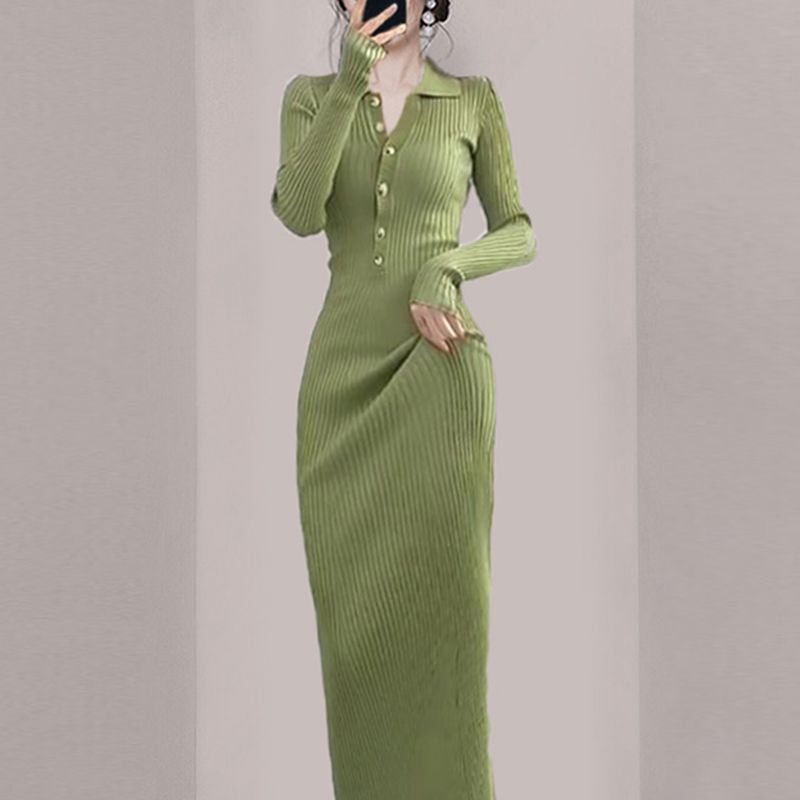 French Royal Sister Knitted Dress 2025 Spring New Women's Classy Luxury Big-Name European Goods European Station Skirt