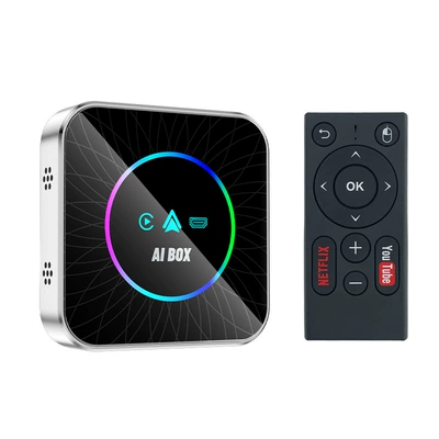 Simsiz CarPlay və Android Auto car-machine interconnection AI box - t11m-aibox-216g-with-hdmi-mirror-screen-projection-remote-control-is-only-suitable-for-use-with-overseas-systems