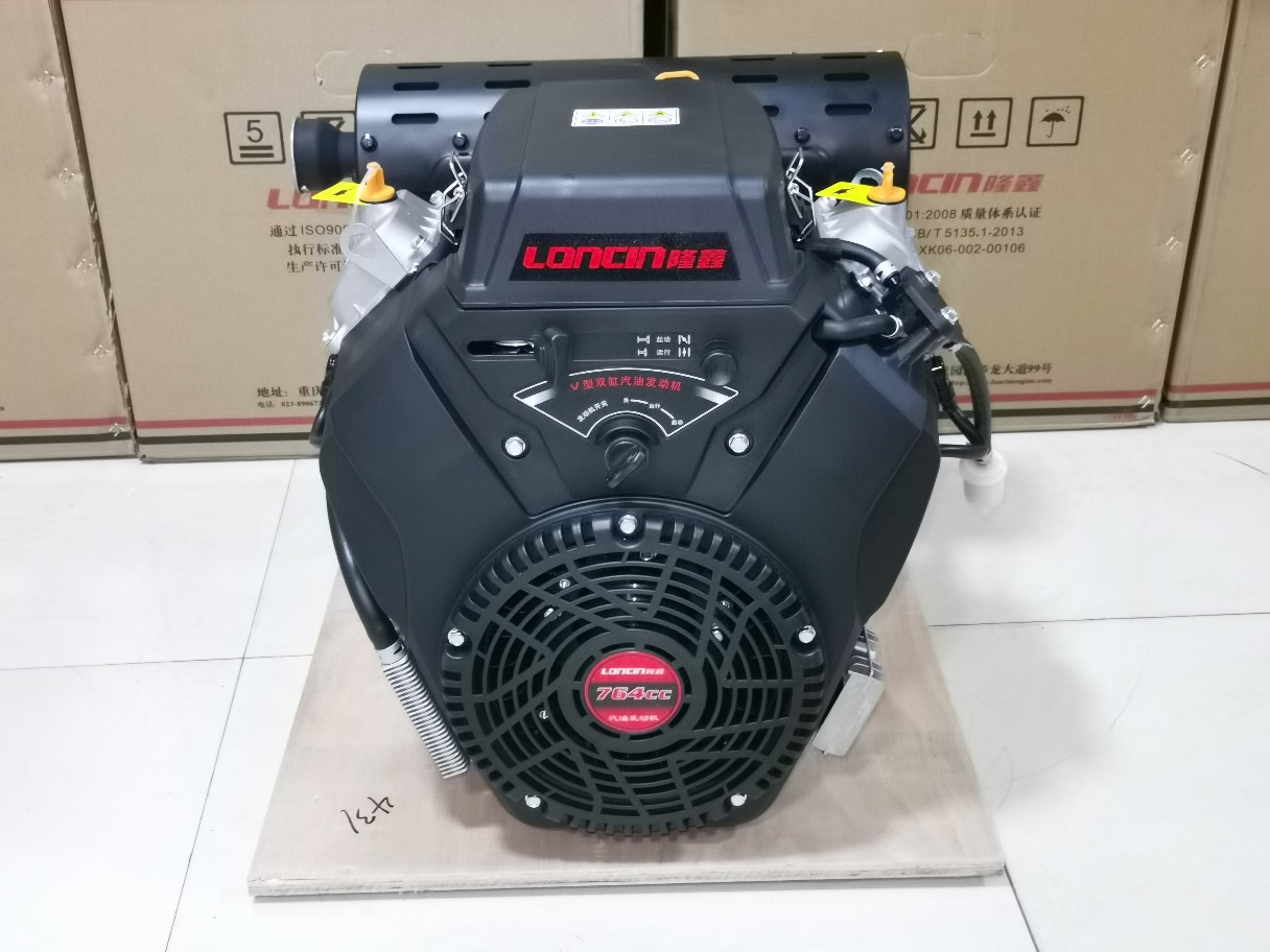 Longxin 764cc two-cylinder gasoline engine high pressure dredge cleaning machine ship machine 18kw 19 kW 27-30 horsepower