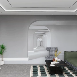 墙纸、壁纸;墙布;壁画