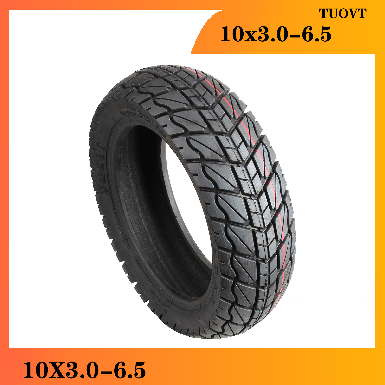 TUOVT10x3.0-6.5越野真空胎10寸电动滑板车加厚轮胎10*3.0-6