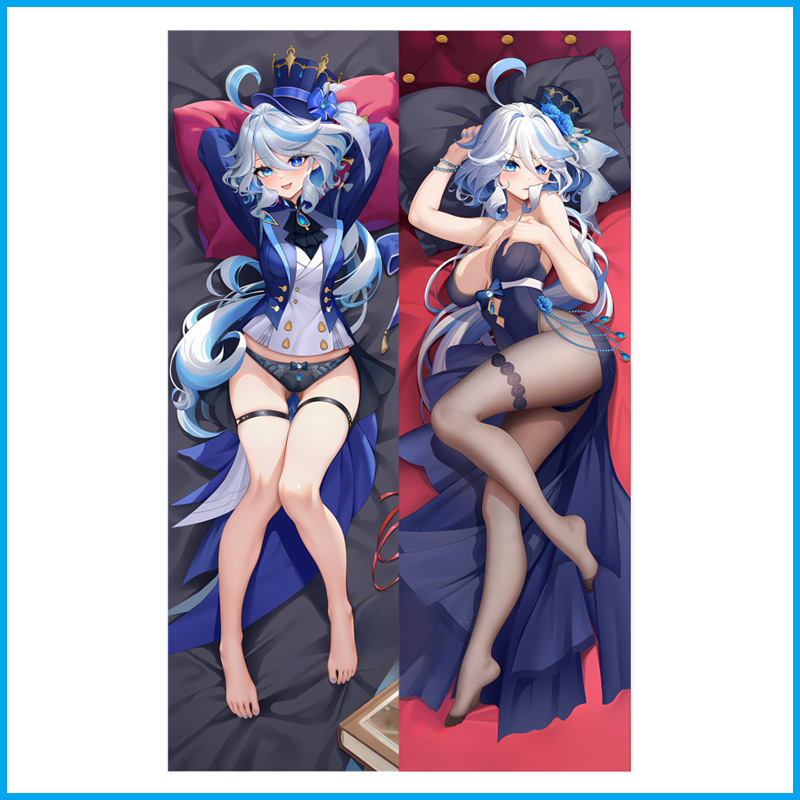 Housse de Coussin Genshin Impact à Taille Réelle - Fucarlos, Style 2D