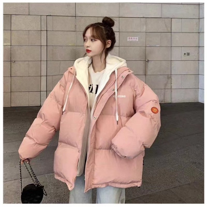 Trendy Short down Cotton Jacket for Female Students, New Winter 2025 Petite Cotton Coat