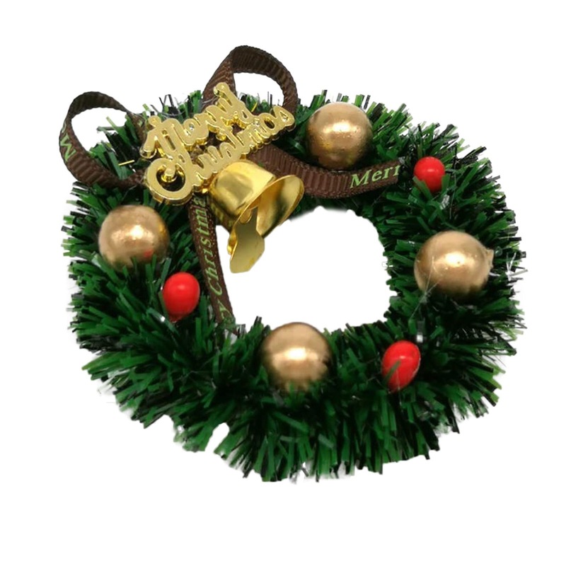 クリスマス冷蔵庫に灯油ランプを貼って、マグネットを貼って、可愛いクリスマスの花輪の雰囲気を貼ります。|undefined