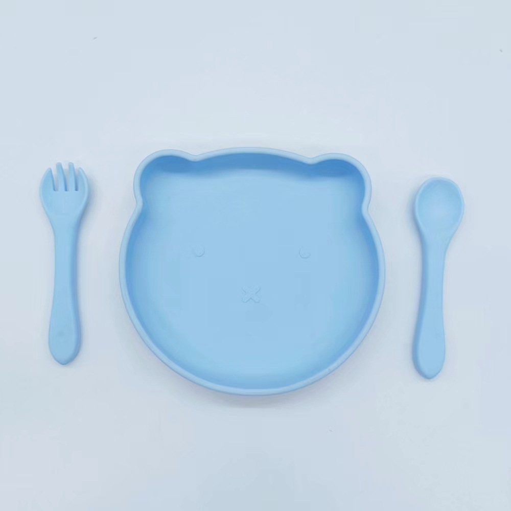 卡通小熊儿童碗叉勺喂养套装