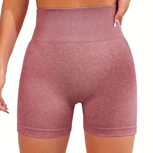 European and American buttocks yoga shorts three-quarter pants high waist abdominal tightening pants outerwear yoga pants women's running sports fitness shorts 