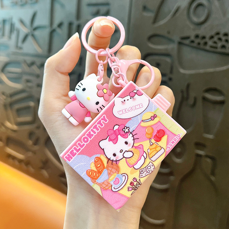 Creativo nuevo llavero de caja mágica divertido descompresión pequeño juguete bolsa accesorios garra colgante pequeño regalo al por mayor