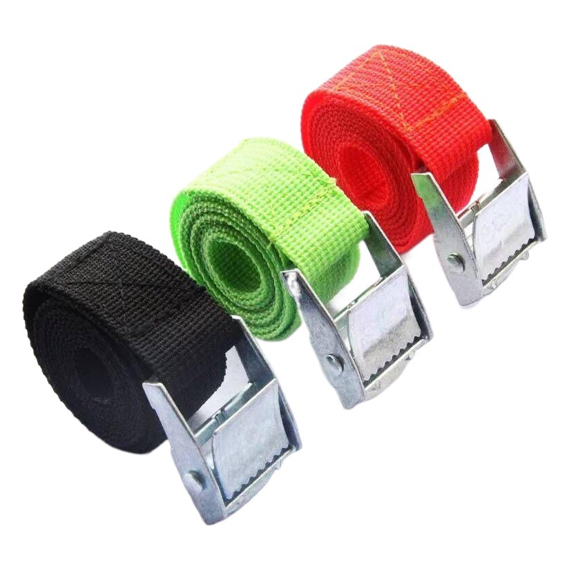 Venta directa de fábrica color correa de carga del coche logística tarjeta placa bandeja tensor aleación galvanizada hebilla Correa