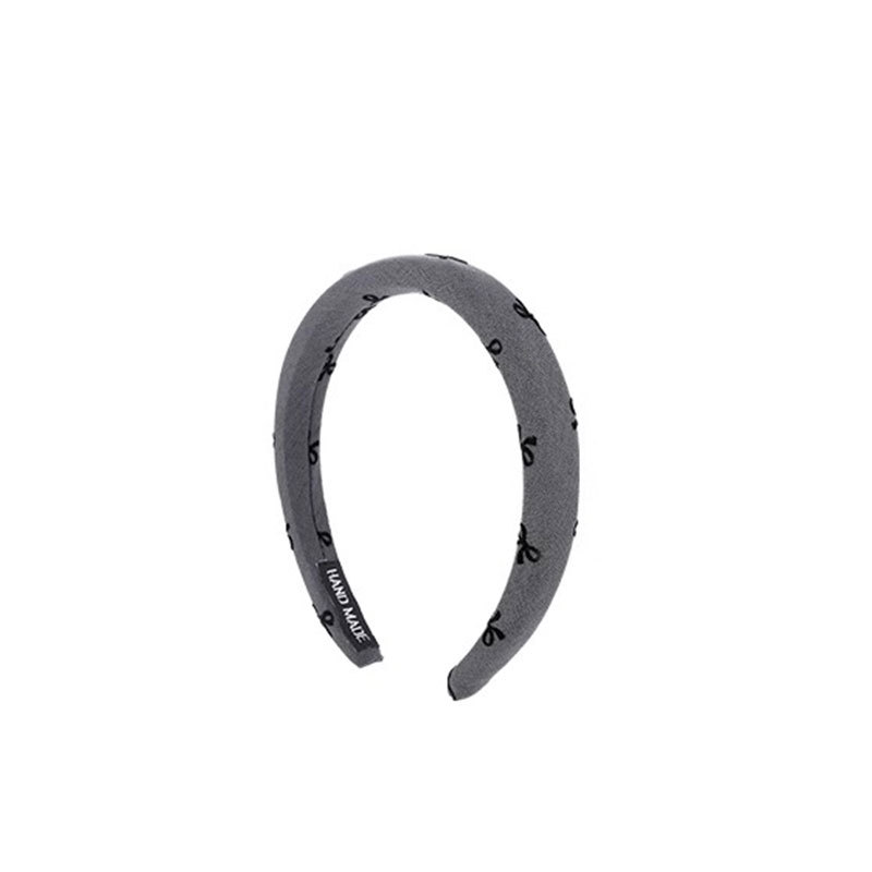 Otoño e invierno peluche gris banda de cabello de mujer alta sensación de salir alojado clip de cabello alto cráneo banda de cabello tocado