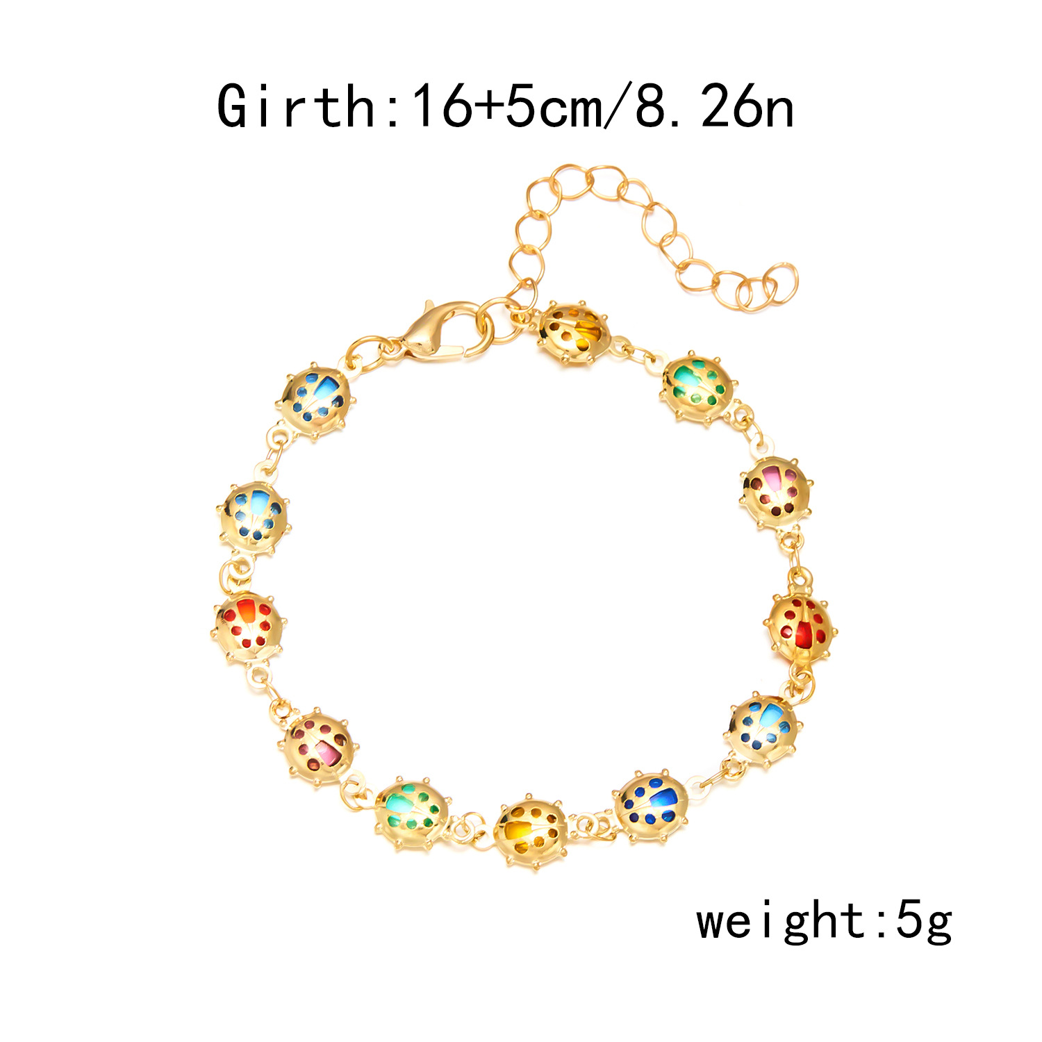 9g Weight 0.05µm-0.08µm Gold Plating Thickness Electroplating Gold Plating Process KC Golden Plated Plating Material Rhinestones, Zinc Alloy Pendant Material Rhinestones Inlay Material Bracelets Classification Alloy Chain Material cable chain Chain Type 1 Piece Quantity Holiday, Daily Occasion Copper Material Flower Pattern Women's Gender Simple Style, Classic Style Style Enamel Craft Simple Style Classic Style Flower Alloy Copper Wholesale Bracelets 14