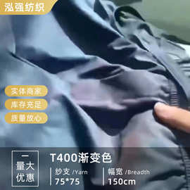 T400渐变色 现货对色 银光变色龙嘻哈服装表演服面料 反光纱