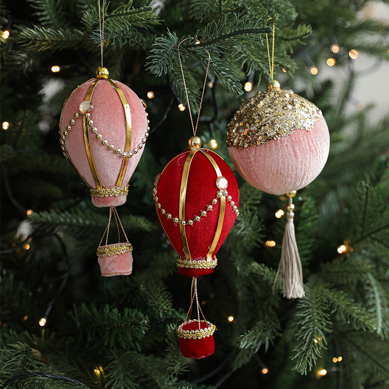 Colgante de forma especial espuma cascada perla globo caliente polvo adhesivo linterna de oro polvo creativo árbol de Navidad colgante decoración de Navidad