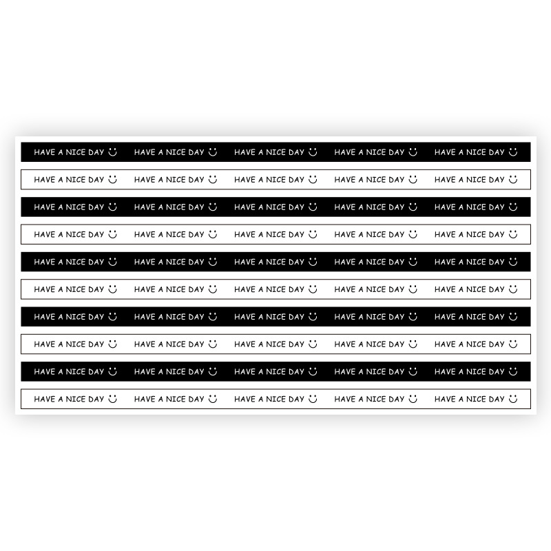 [regular version] type a black and white (26x1cm); 10 sheets (100 stickers/pack)