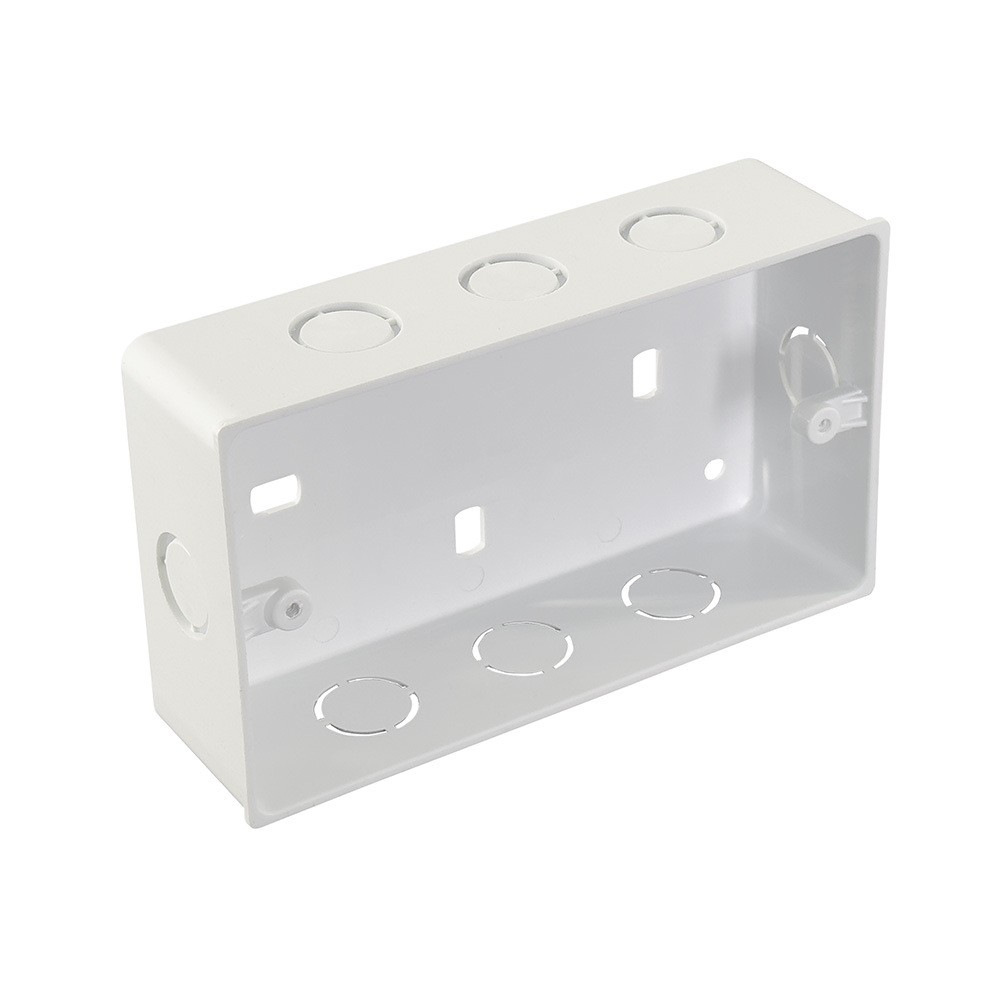 港版澳门 1299單位暗膠箱/1299孖位暗膠箱 接线盒厂家 英标BS4607