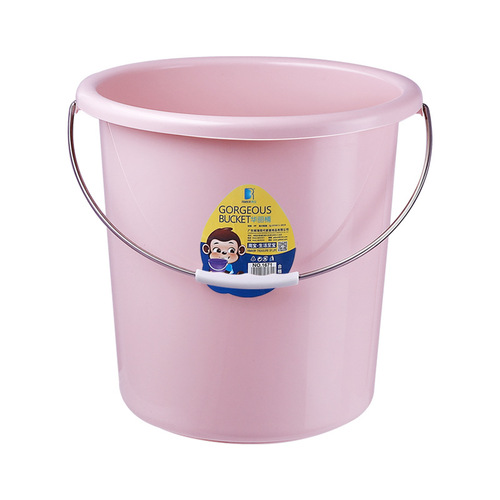 Household plastic bucket wholesale portable student dormitory set of thickened laundry bucket outdoor water storage car wash bucket