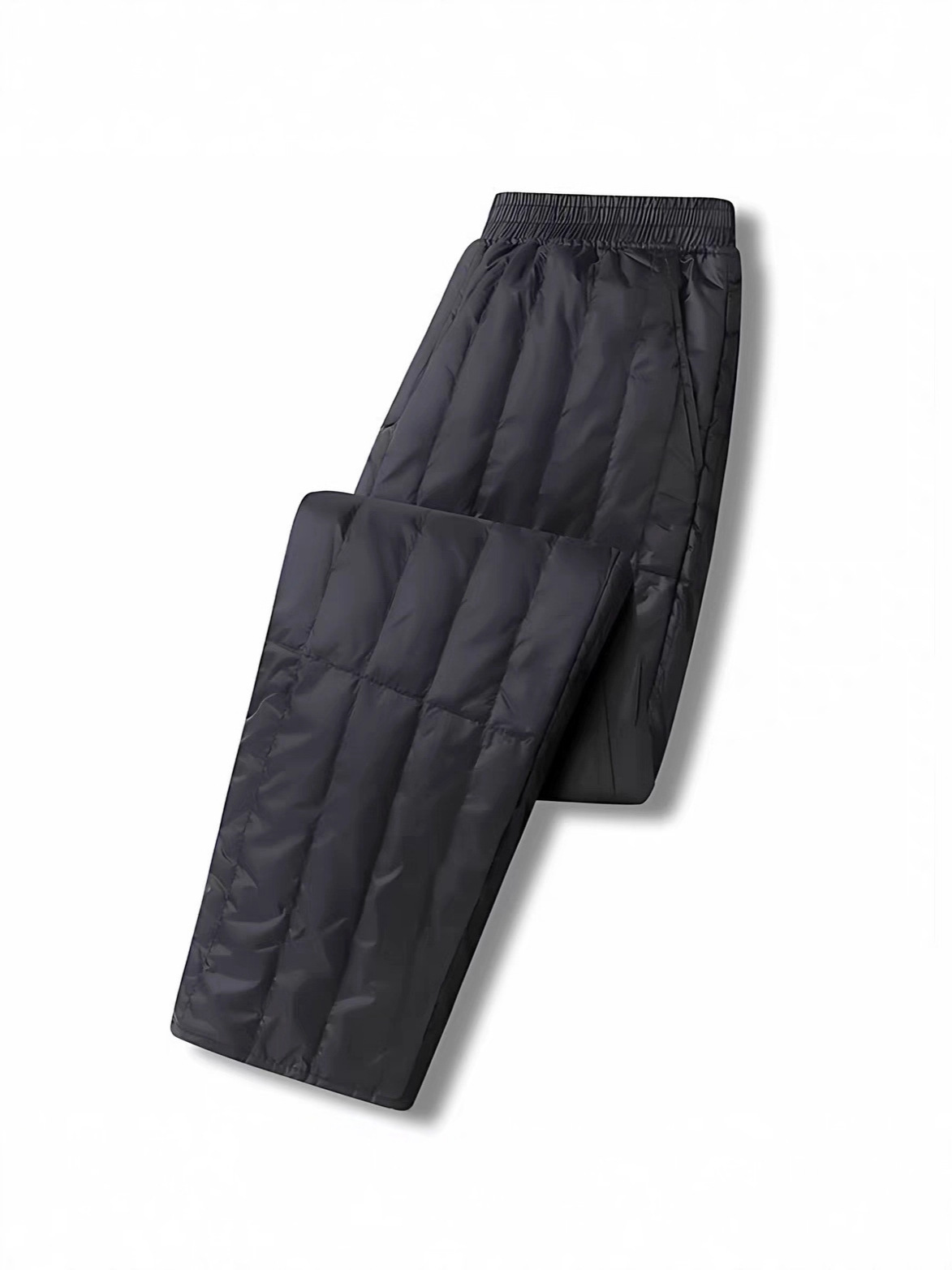 Pantalones de pluma de hombre de mediana edad, pantalones blancos de invierno grandes, ropa interior de invierno gruesa, delgada y caliente, larga image 5