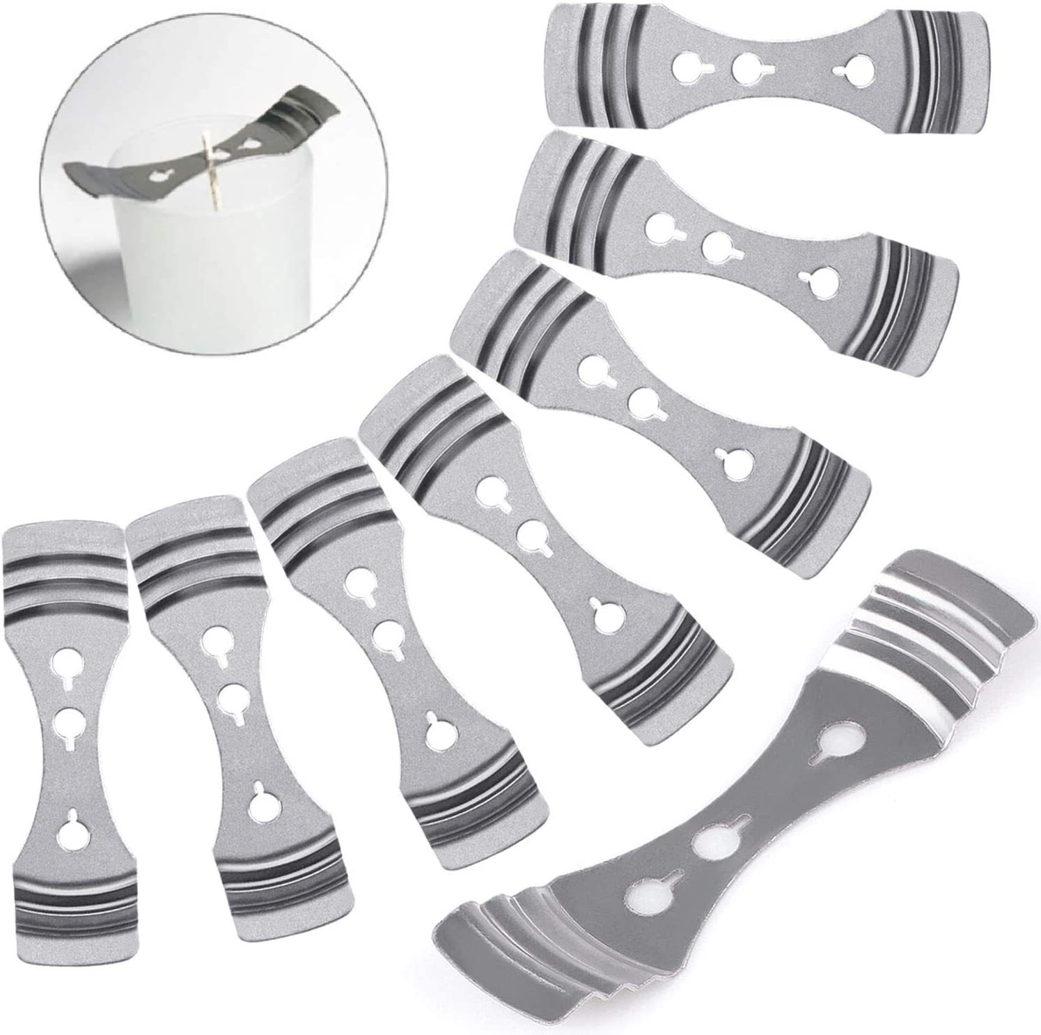 Soporte de mecha de vela de tres agujeros en stock, suministro directo de fábrica