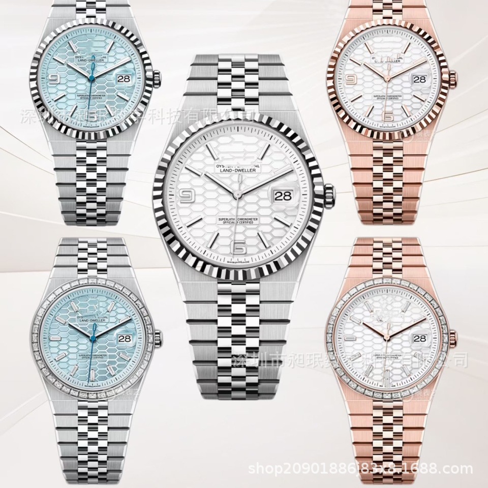 Spot Delivery 2025 New Land-Type Series Watches Cross-Border Wholesale Blue Log Men's Fully Automatic Mechanical Watch