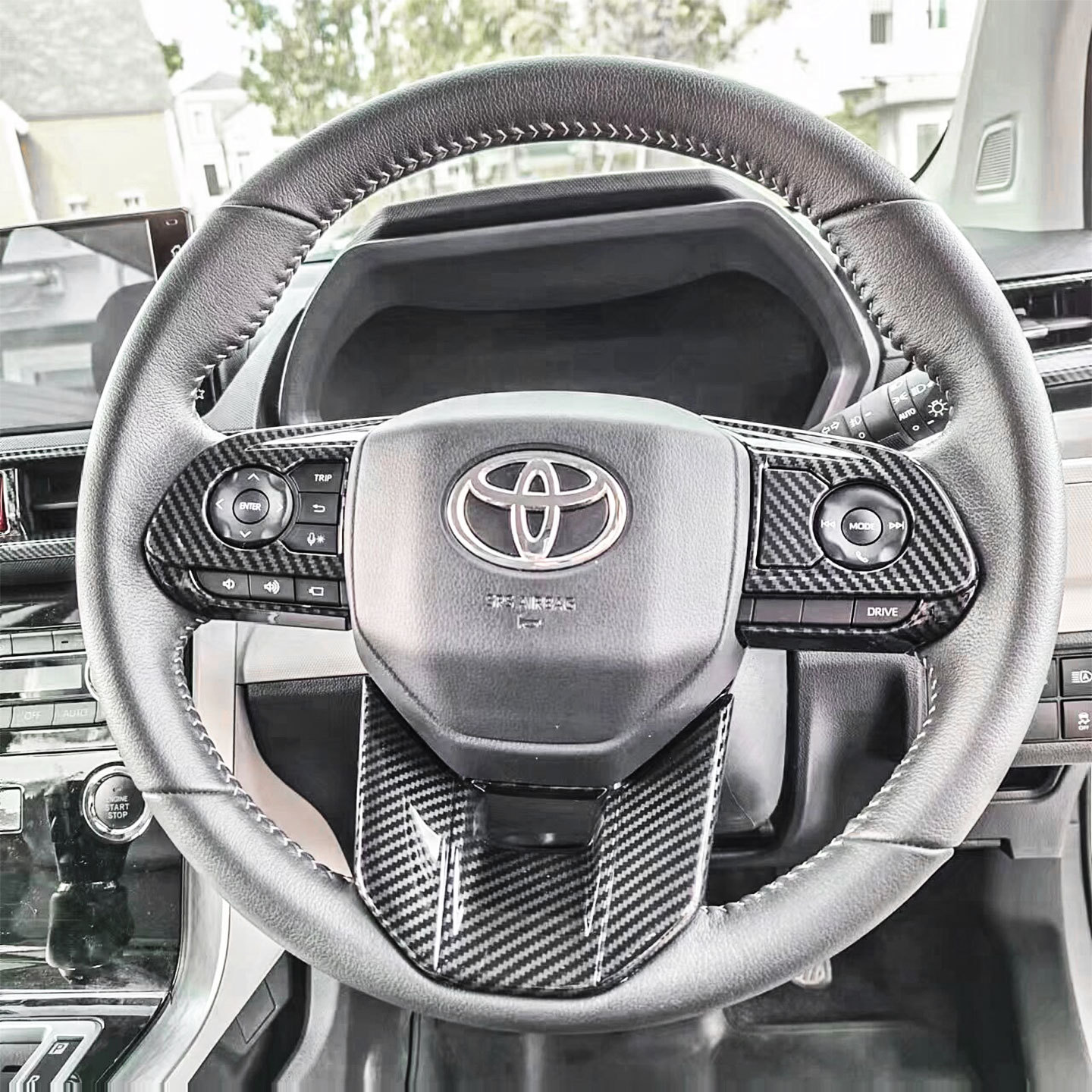 Suitable for 24 Models of Toyota Yaris Cross Steering Wheel Trim Button Frame Interior Modification Accessories