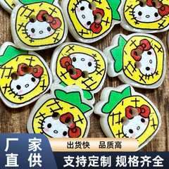 黄菠萝水果可爱纽扣手工diy配件手账儿童缝纫装饰扣子