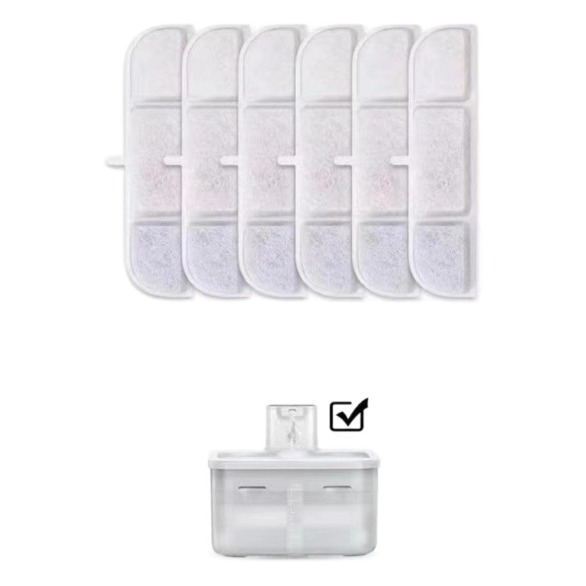 Pet water dispenser filter core coconut shell activated carbon filter core cat and dog intelligent water feeder filter cotton piece