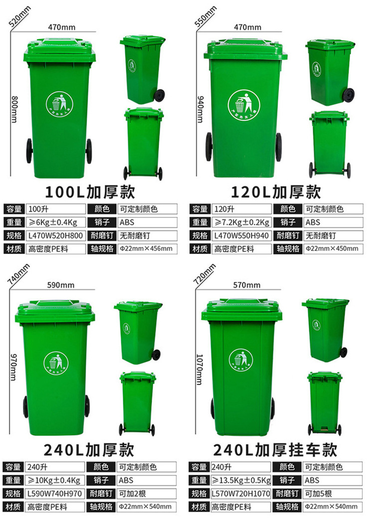 脚踏分类垃圾桶