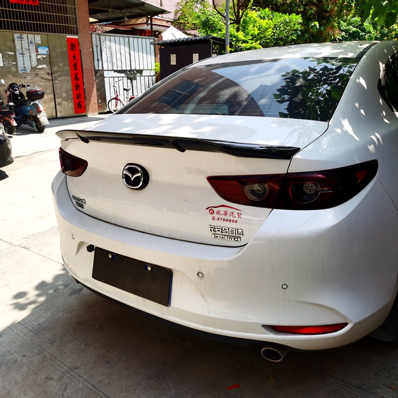Suitable for 2020-2024 Mazda 3 Next Generation Rear Wing New Angkesela Modified R Style Fixed Wing