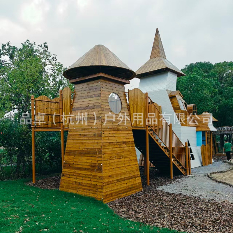 定制儿童游乐木屋实木家庭星空露营木屋景区售票亭打卡点导览木屋