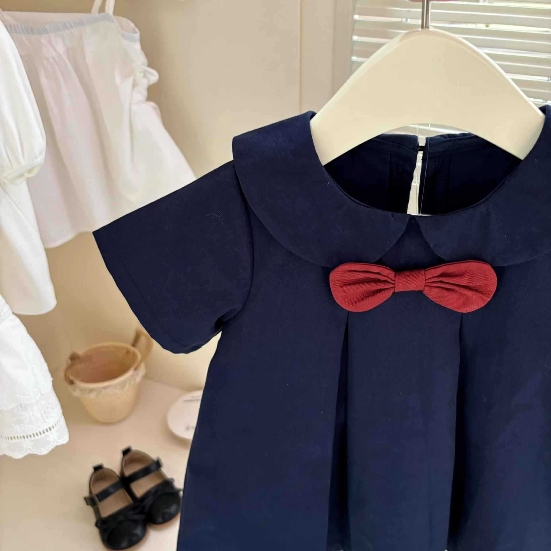 [Xianning Seven] ¡Hayao Miyazaki! Niñas estilo universitario bebé jk pajarita lindo uniforme vestido de manga corta