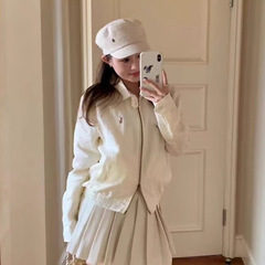 原单高品质RL拉夫刺绣小马标五色夹克新款上衣外套女百搭休闲时尚