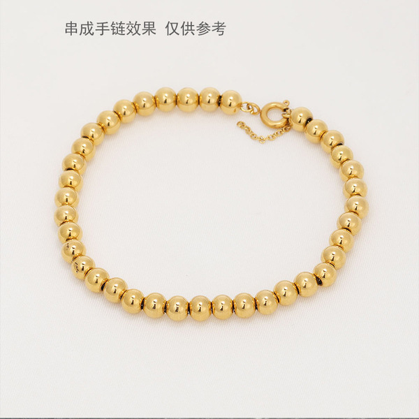 Golden beaded bracelet handmade