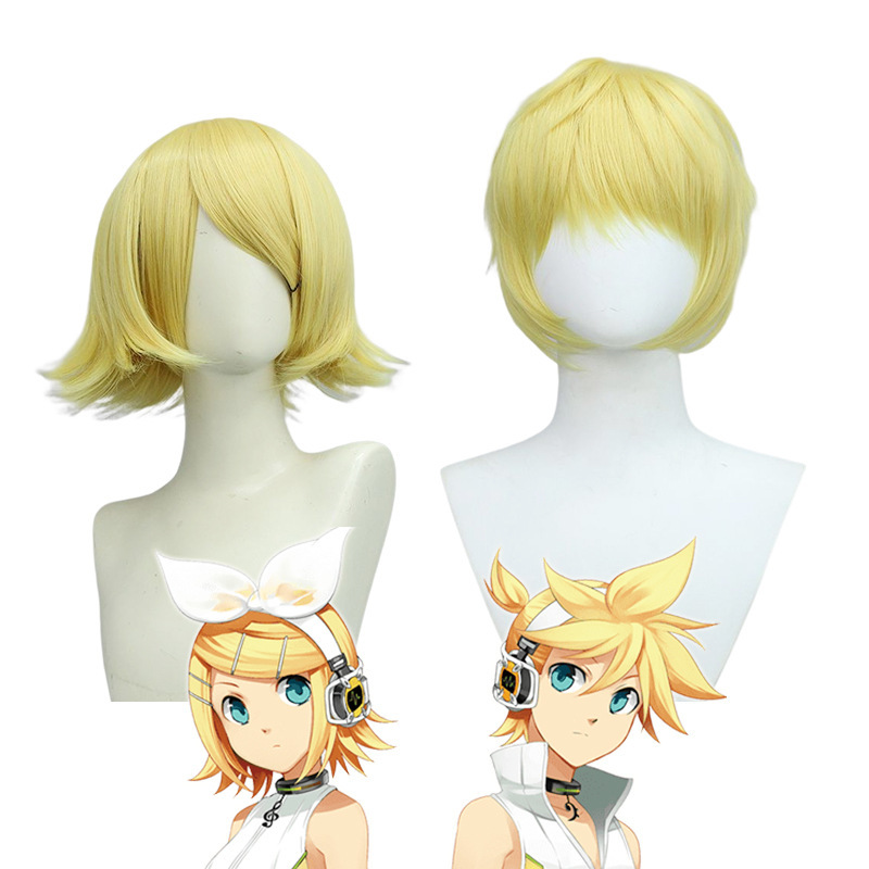 Drifting Art Chuyin Family Camellia Mirror Tone Twin Wig Ling Sister Rin Lien Len Brother cos Wig