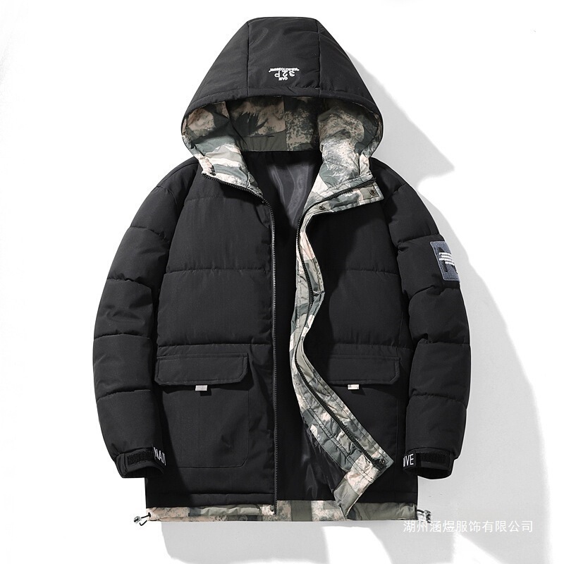 Down-filled cotton jacket, new style for men, suitable for spring, autumn, and winter, casual and trendy, versatile outerwear Down-filled cotton jacket, new style for men, suitable for spring, autumn, and winter, casual and trendy, versatile outerwear