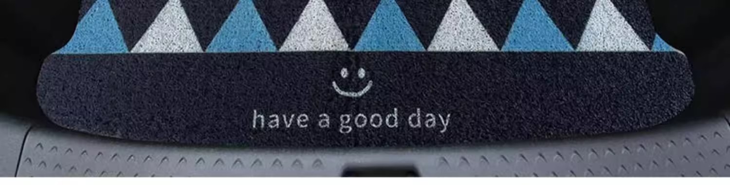 Cross-Border Checkerboard Car Floor Mats, Cute Wire Loops, Universal Carpets, Anti-Dirty Mats, Cartoon Car Mats, Main Driver Mats