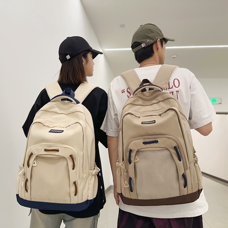 Niche Drawstring High School Student Schoolbag Female Large-Capacity Design Shoulder Computer Bag Junior High School Boy Retro Backpack Niche Drawstring High School Student Schoolbag Female Large-Capacity Design Shoulder Computer Bag Junior High School Boy Retro Backpack