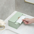 纸巾盒轻奢客厅抽纸盒高档纸抽盒皮革收纳盒创意简约北欧茶几皮质