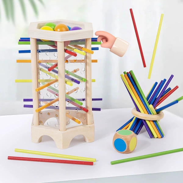 Six-sided acrylic wooden stick