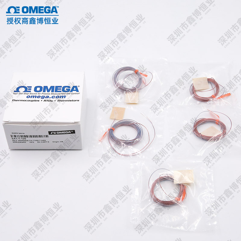 SA1-T-120-SC美国奥米佳快速响应自粘式表面热电偶粘贴式测温线