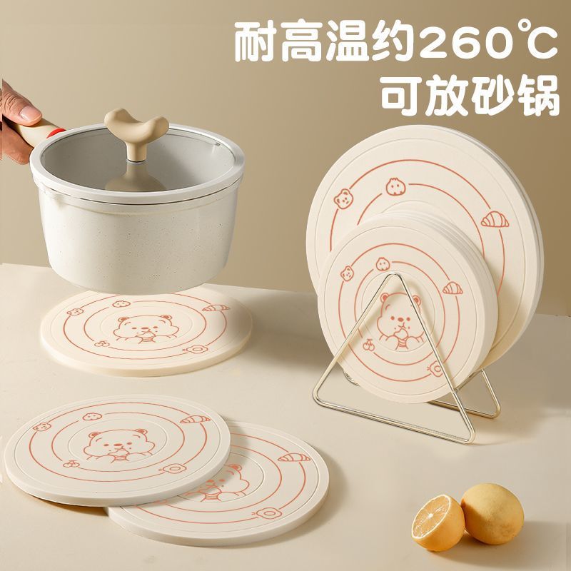 실리콘 단열 매트, 플레이스 매트, 냄비 매트, 컵 받침, 그릇 매트, 화상 방지 매트, 식탁 매트, 고급 주방 가정용 캐서롤 단열 매트