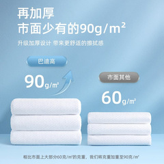 Compressed bath towel, disposable thickened towel, strong water absorption, portable, comfortable, business trip, hotel, outdoor travel, large particles