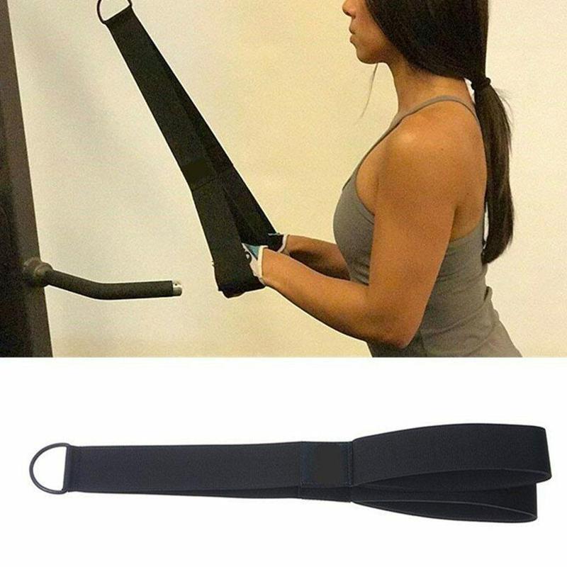 Fitness equipment gantry frame accessories, biceps and triceps pushdown high pulldown extension strap, portable, non-slip traction strap